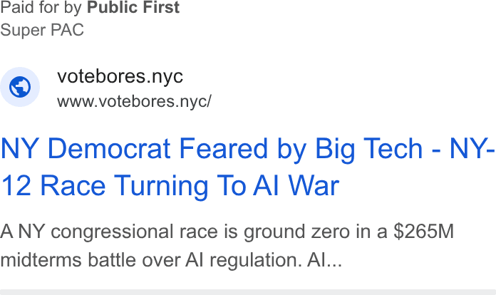 NY Democrat Feared by Big Tech - NY-12 Race Turning To AI War A NY congressional race is ground zero in a $265M midterms battle over AI regulation. AI...