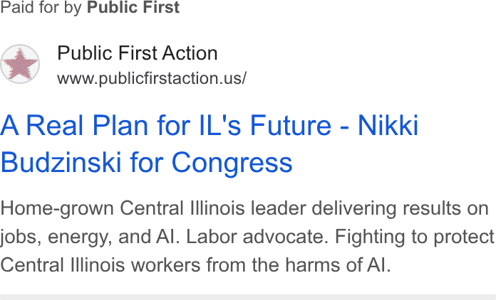 A Real Plan for IL's Future - Nikki Budzinski for Congress Home-grown Central Illinois leader delivering results on jobs, energy, and Al. Labor advocate. Fighting to protect Central Illinois workers from the harms of AI.